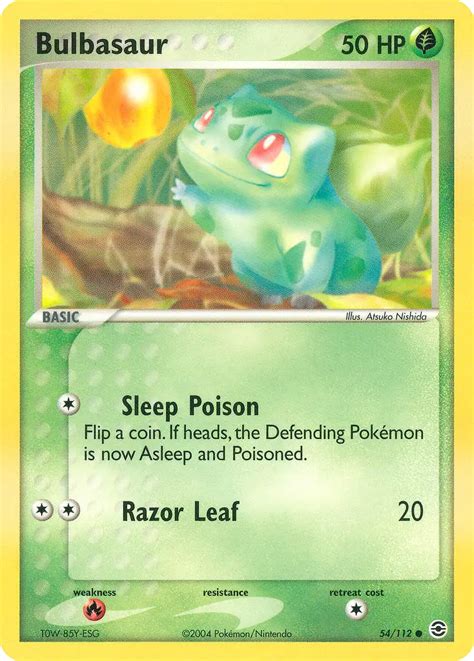 bulbasaur moveset leaf green.